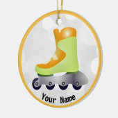 Ornement Orange Inline Skate Design (Gauche)