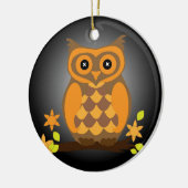 Ornement Orange Owl d'automne (Gauche)