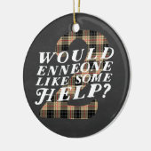 Ornement orienté de Noël d'Enneagram 2 (Gauche)