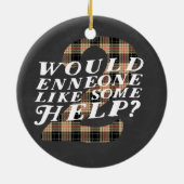 Ornement orienté de Noël d'Enneagram 2 (Dos)