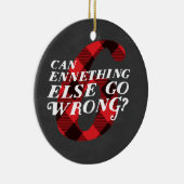 Ornement orienté de Noël drôle d'Enneagram 6 (Droite)