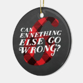 Ornement orienté de Noël drôle d'Enneagram 6 (Gauche)