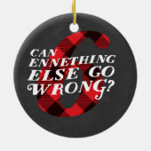 Ornement orienté de Noël drôle d'Enneagram 6 (Dos)