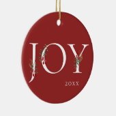 Ornement orné botanique de Noël de joie d'hiver (Droite)