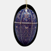 Ornement orné de bijoux bleu d'oeufs (Droite)