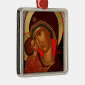 Ornement orthodoxe de Noël - Novgorod Theotokos (Droite)