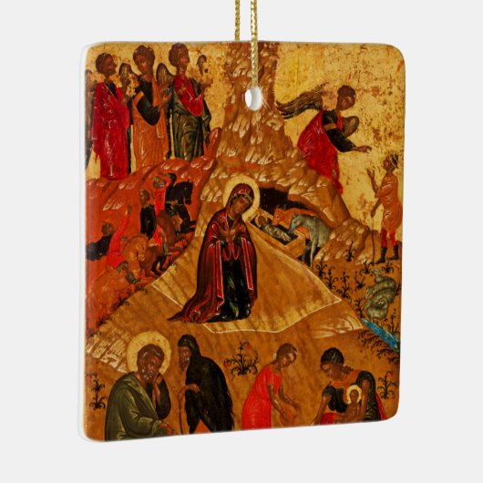 Ornement orthodoxe d'icône de nativité (Droite)