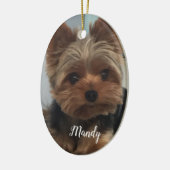 Ornement Oval Yorkie (Gauche)