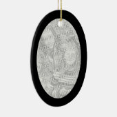 Ornement ovale à cadre noir (Droite)