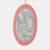 Ornement ovale à cadre rose (Droite)