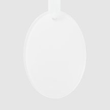 Ornement ovale acrylique