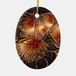 Ornement ovale de bronze