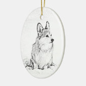 Ornement ovale de Corgi (Gauche)