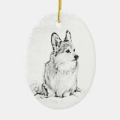 Ornement ovale de Corgi (Devant)