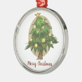 Ornement ovale de l'arbre de Noël (Gauche)