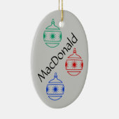 Ornement - Ovale - Décorations de Noël (Droite)