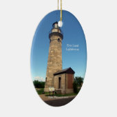 Ornement ovale du phare Erie Land (Droite)
