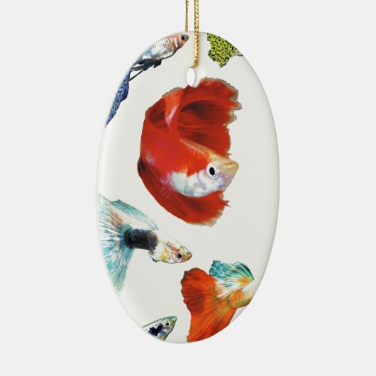 ORNEMENT OVALE EN CÉRAMIQUE グッピー・グッズ (Droite)
