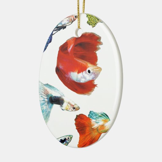 ORNEMENT OVALE EN CÉRAMIQUE グッピー・グッズ (Gauche)