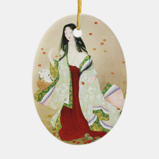 ORNEMENT OVALE EN CÉRAMIQUE 花がたみ