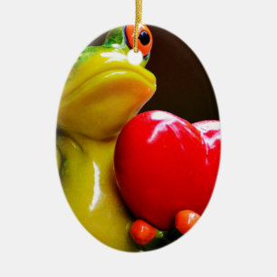 Ornement Ovale En Céramique Aime-moi....Je suis seul