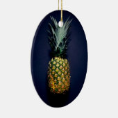 Ornement Ovale En Céramique Ananas (Droite)