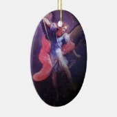 Ornement Ovale En Céramique Ange du courage (Droite)