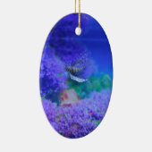 Ornement Ovale En Céramique Aquarium Poisson poisson violet Pterois Zebrafish (Droite)