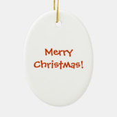 Ornement Ovale En Céramique Arbre de Noël Kayak (Dos)