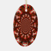 Ornement Ovale En Céramique Art de langue kaléidoscope Impression/graphique (Droite)