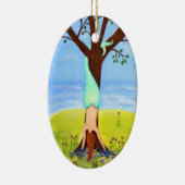 Ornement Ovale En Céramique Art de sirène "hors d'eau" (Droite)