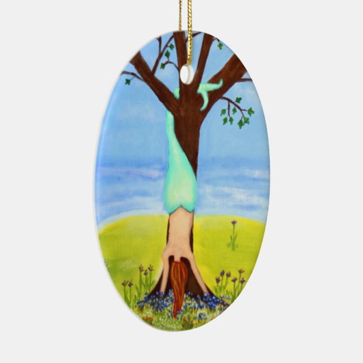 Ornement Ovale En Céramique Art de sirène "hors d'eau" (Droite)