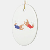 Ornement Ovale En Céramique Artistes de Trapexe (Gauche)