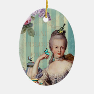 Ornement Ovale En Céramique Au petit Trianon de Thé