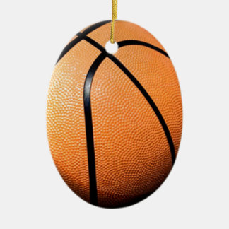 Ornement Ovale En Céramique Basket