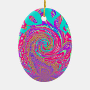 Ornement Ovale En Céramique Beau Extraordinaire Love Whirl Texte Art Imprimer 