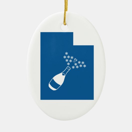 Ornement Ovale En Céramique Beautiful (Devant)