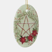 Ornement Ovale En Céramique Bénédiction de Noël (Droite)