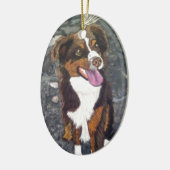Ornement Ovale En Céramique Berger australien (Gauche)