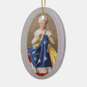 Ornement Ovale En Céramique Betsy Ross, c1908, G. Liebscher (Gauche)