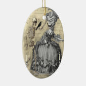 Ornement Ovale En Céramique Boule de mascarade de Halloween (Droite)