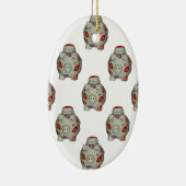 Ornement Ovale En Céramique Bouton à lèvres adorable (Droite)