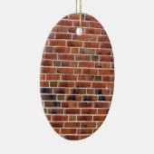 Ornement Ovale En Céramique Brick wall with joints (Droite)