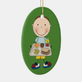 Ornement Ovale En Céramique Cafétéria scolaire - SRF (Droite)