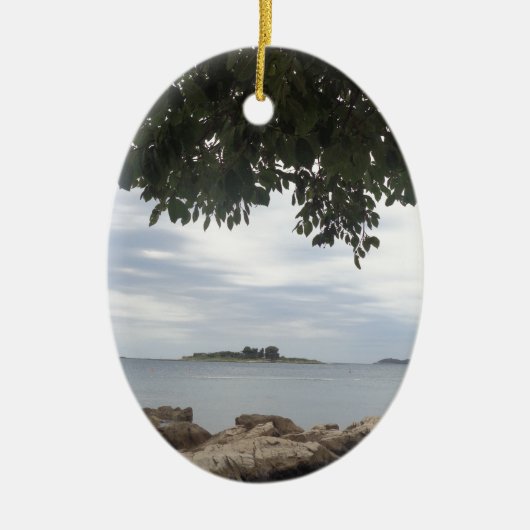 Ornement Ovale En Céramique Caméra Rectangle photo modèle (Devant)