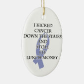 Ornement Ovale En Céramique Cancer Bully (Ruban périphérique) (Droite)