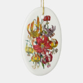 Ornement Ovale En Céramique Carnaval des fleurs (Droite)