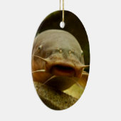 Ornement Ovale En Céramique Catfish (Droite)