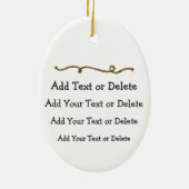 Ornement Ovale En Céramique Cheval (Dos)