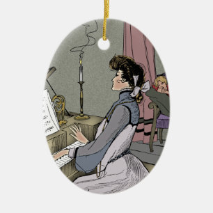 Ornement Ovale En Céramique Chez Elle